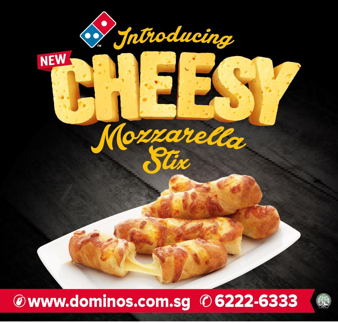Domino's Cheesy Mozzarella Stix Banner